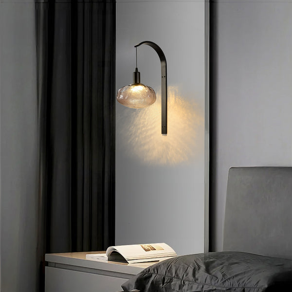 Isla Creative Water Ripple Glass Globe Sconce