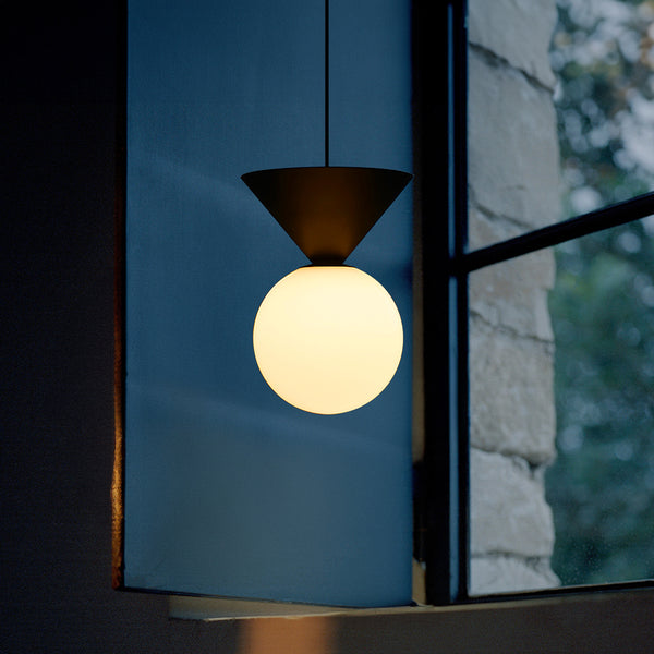 Elara Modern Milk Glass Globe Pendant Light